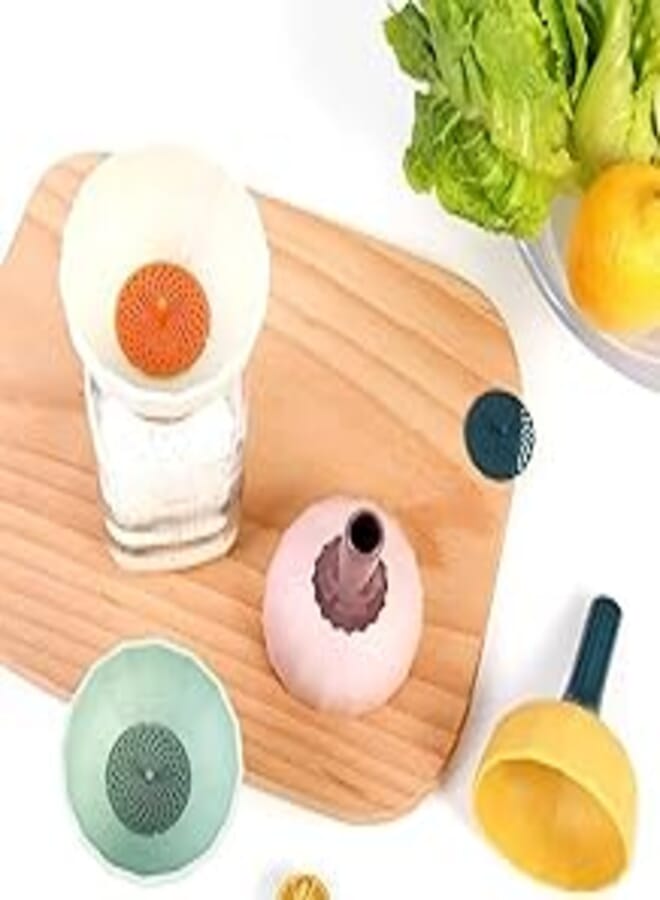 Filtered Silicone Funnel Pulle Possible for Ketchup and Thieves - Multicolored92472