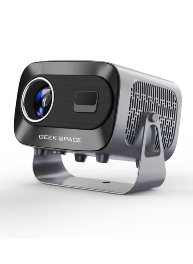 Geek Space A10 Plus Portable Projector, 4K, 720P Native Resolution, Android 11 OS, Dual Band WiFi, 200 ANSI Lumens, Auto Keystone Correction - Image 1