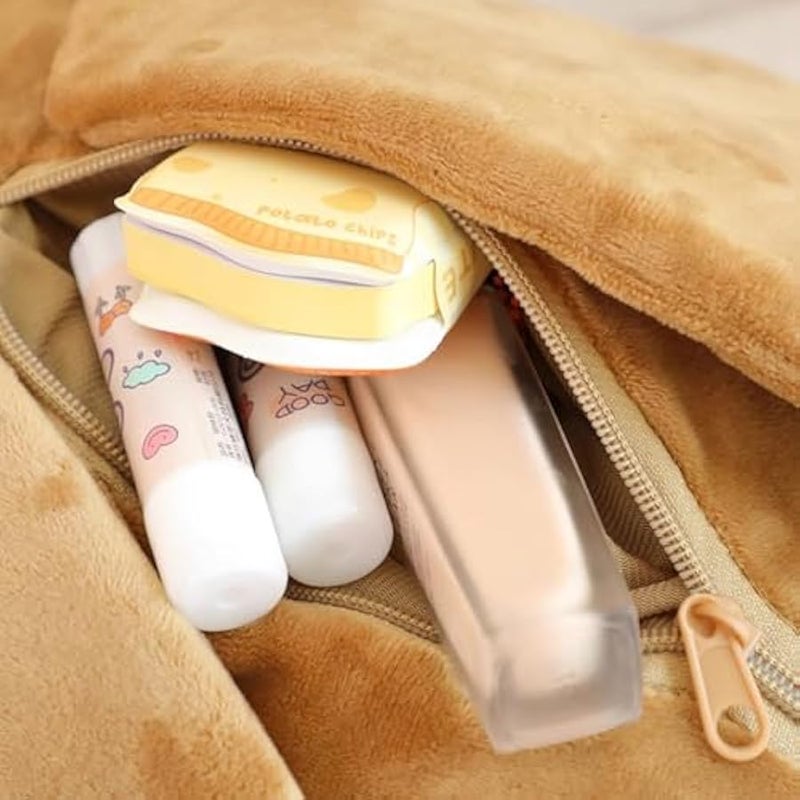 Plush Beetle Backpack Brown Insect Design Soft Lifelike Beetle Stag Bag for Women - Image 5