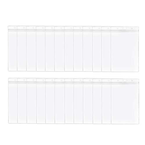 LGEGE 24 PCS Transparent Extra Large 6.5x4.5" Badge Holders for Passport ID,Cash,Plane Ticket, Receipts,Credit Card, etc - Image 1