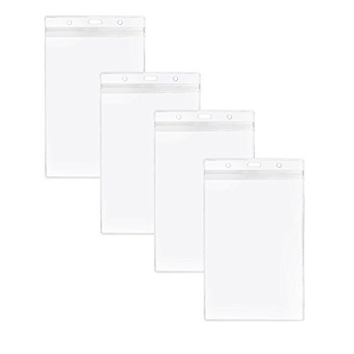 LGEGE 24 PCS Transparent Extra Large 6.5x4.5" Badge Holders for Passport ID,Cash,Plane Ticket, Receipts,Credit Card, etc - Image 5