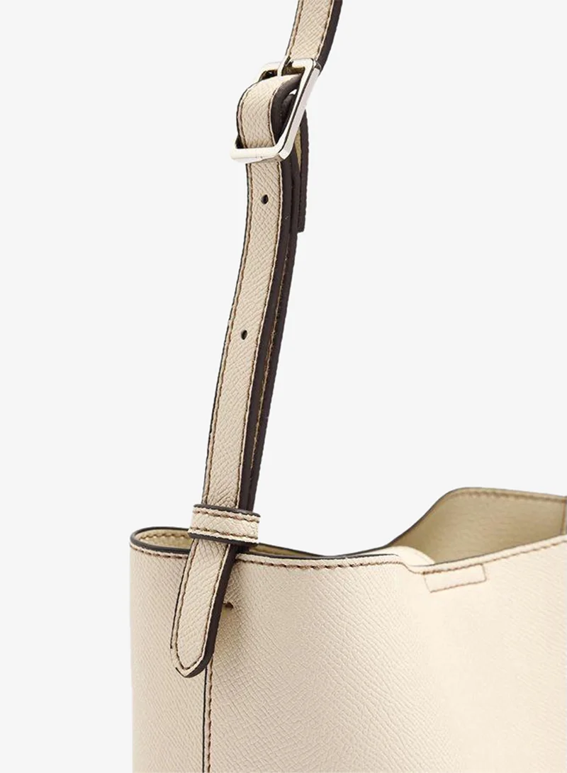 Parfois White Crossbody Bag With Texture And Removable Pouch for Women | Best Price UAE