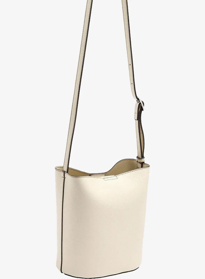 Parfois White Crossbody Bag With Texture And Removable Pouch for Women | Best Price UAE