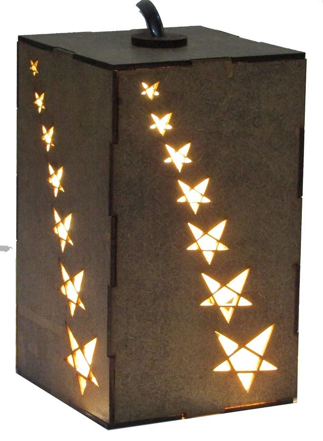 Create Art Design Home Decoration Wooden LED Lamp Light (White) - Image 3