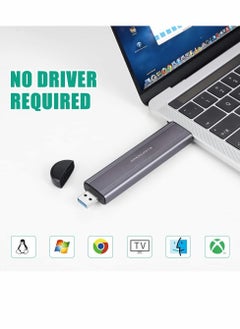 Excefore M.2 SSD Enclosure Adapter, NVME/SATA Dual Protocol Adapter Case with USB C 3.1/3.2 Gen 2 and USB A  - Image 5