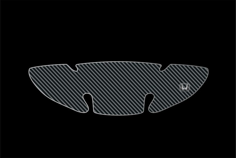 BIG FLAG BFRC 3D Gel Finish Car Door Carbon Fiber Handle Cup Scratch Guard Sticker Universal for Specific Brand (Pack of 4) (MRDRCFVAR) (HONDYCITY_ZX_1stGen) - Image 1