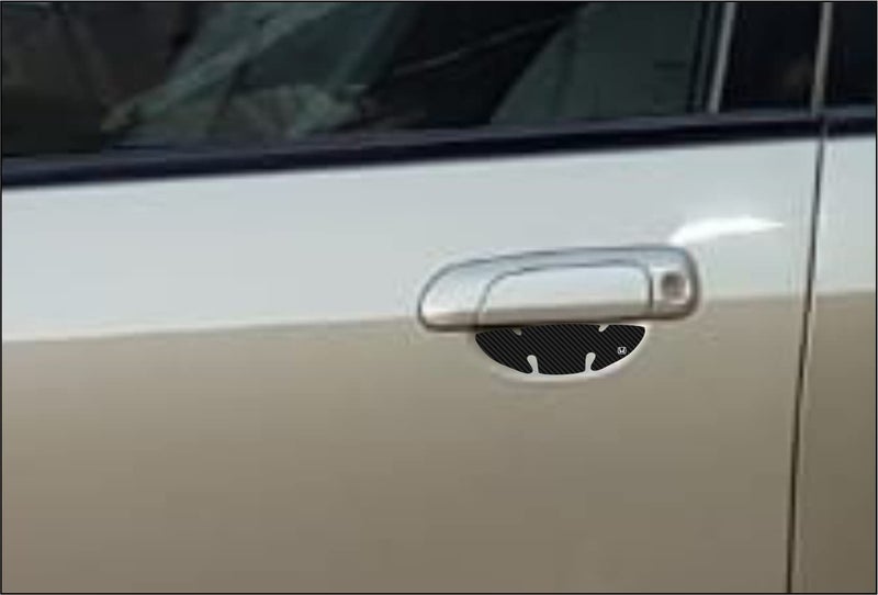 BIG FLAG BFRC 3D Gel Finish Car Door Carbon Fiber Handle Cup Scratch Guard Sticker Universal for Specific Brand (Pack of 4) (MRDRCFVAR) (HONDYCITY_ZX_1stGen) - Image 3