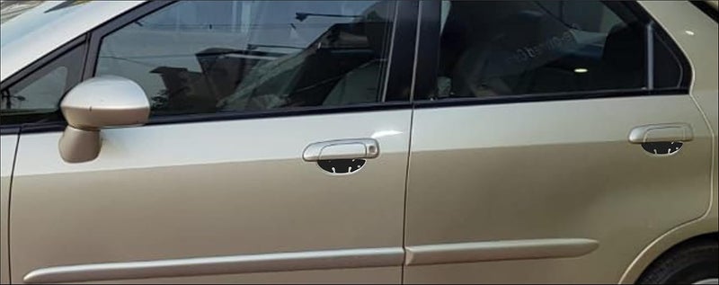 BIG FLAG BFRC 3D Gel Finish Car Door Carbon Fiber Handle Cup Scratch Guard Sticker Universal for Specific Brand (Pack of 4) (MRDRCFVAR) (HONDYCITY_ZX_1stGen) - Image 4