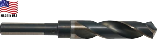 Cle-Line C17054 7/8 in. x 6 in. Black and Gold Oxide Finish High Speed Steel Silver & Deming 118-Degree Twist Drill Bit (1-Pack) - Image 2