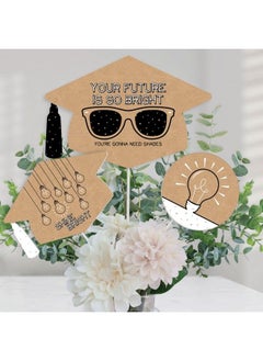 Big Dot of Happiness Bright Future Graduation Party Centerpiece Sticks Table Toppers Set Of 15  - Image 2