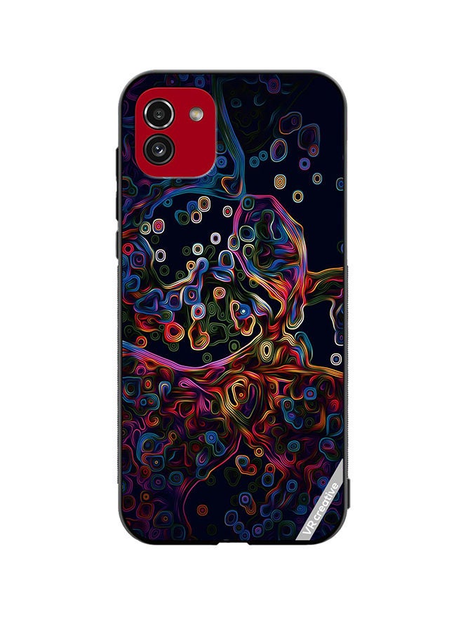 VR CREATIVE Protective Case Cover For Samsung Galaxy A03 Abstract Design Multicolour - Image 1
