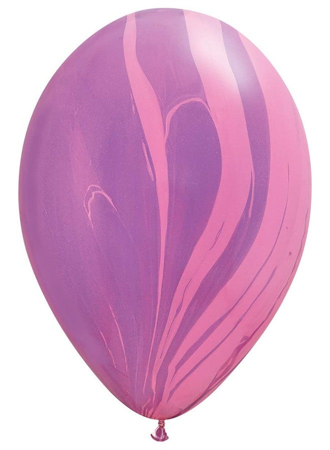 Qualatex Rainbow SuperAgate Assortment Biodegradable Latex Balloons, 11-Inches (10-Units) - Image 5