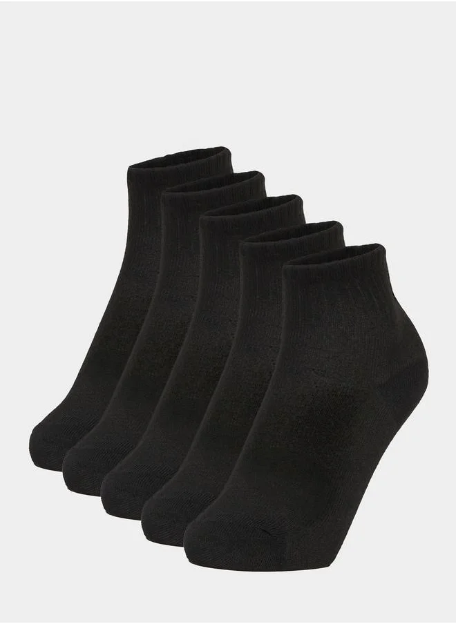 Styli Styli Set of 5 - Solid Crew Socks