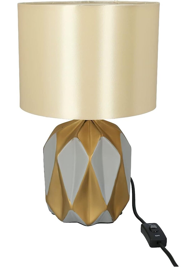 Ceramic Table Lamp Asymmetric Design 60 Watts Bedroom Living Room Home Office Desk Nightstand Table Lamp - Image 1