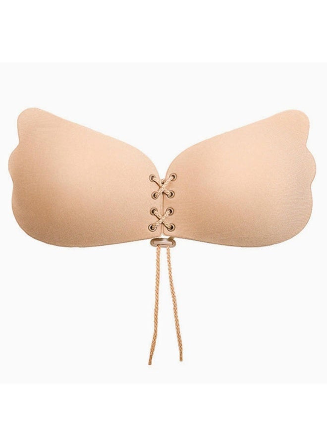 Adhesive Strapless Bra Ultra Sticky Invisible Push up Reusable Psties for Summer Backless Evening Dress Womens Breathable Beauty Back Smooth Bra - Image 1