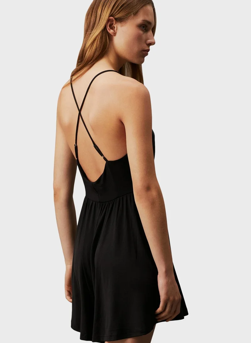 Calvin Klein Jeans Strap Detail Playsuit