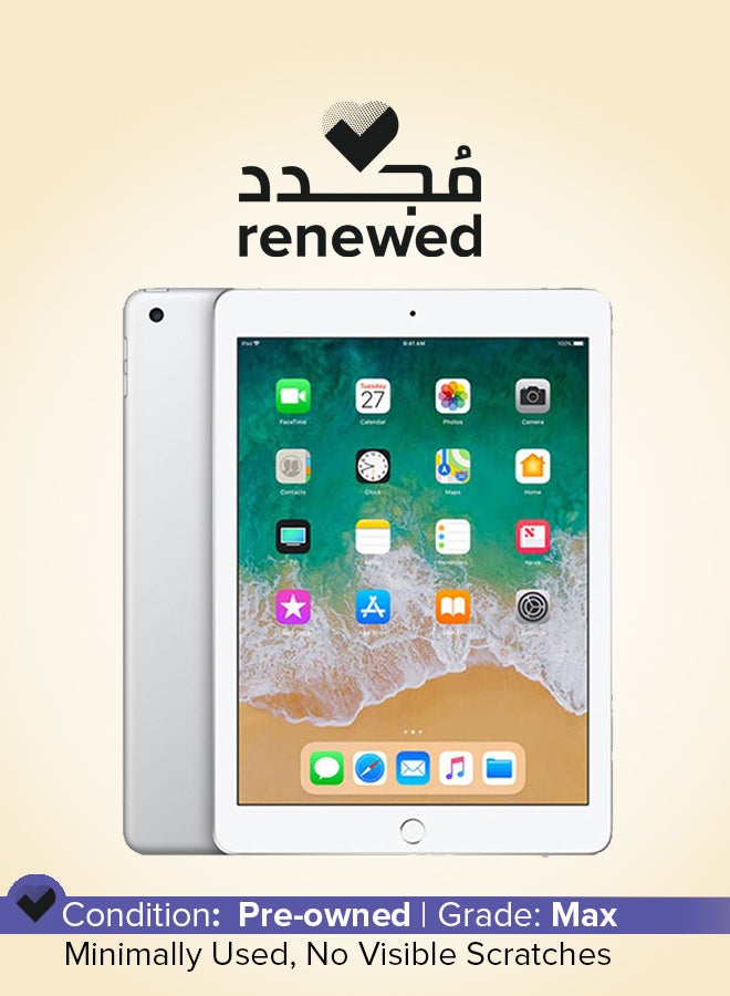 Apple Renewed - iPad 2018 (6th Gen) 9.7-Inch 128GB Wi-Fi Silver - International Version - Image 1