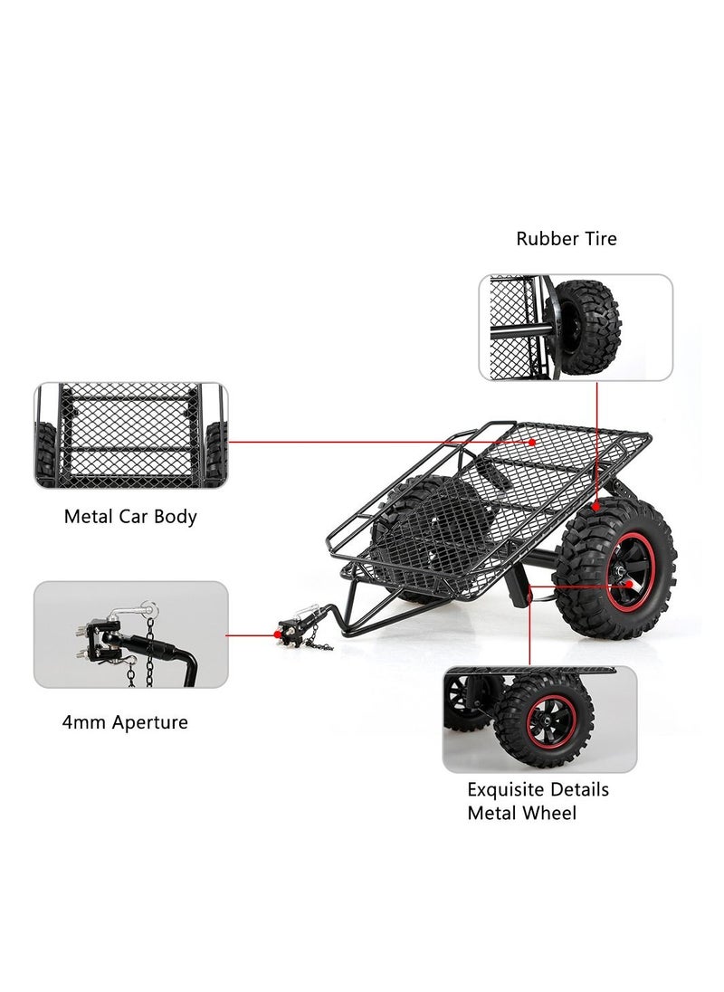 Generic - Trailer Car Hopper Trail for 1/10 Traxxas HSP Redcat RC4WD Tamiya Axial SCX10 D90 HPI RC Crawler Car DIY - Image 1