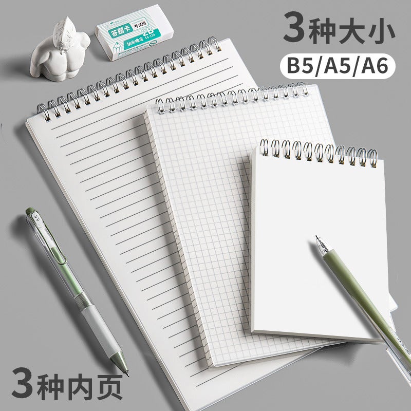 Turn Up The Coil Book Small Notebook A5 Portable Blank Portable Notebook B5 Drawing Thickened Pp Notebook Grid Square - Image 4
