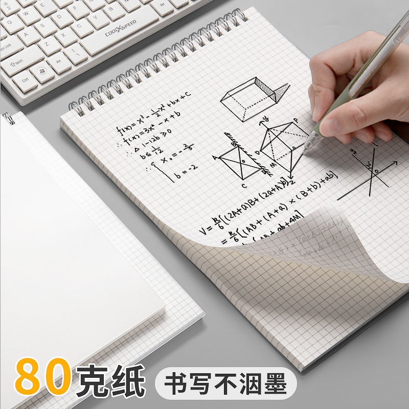 Turn Up The Coil Book Small Notebook A5 Portable Blank Portable Notebook B5 Drawing Thickened Pp Notebook Grid Square - Image 5