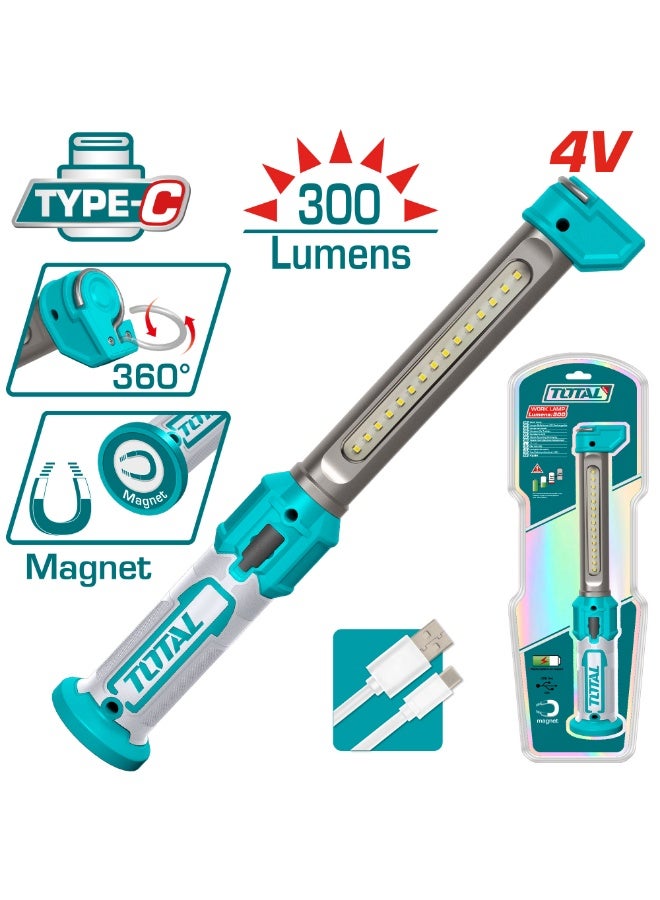 TOTAL Blados Electric Rechargeable 4V 300 Lumens Total