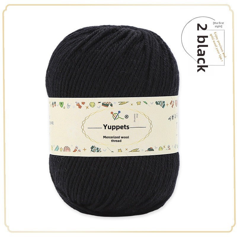 Wool Yarn Bundle DIY Knitting Crochet Scarf Sweater 22 Black