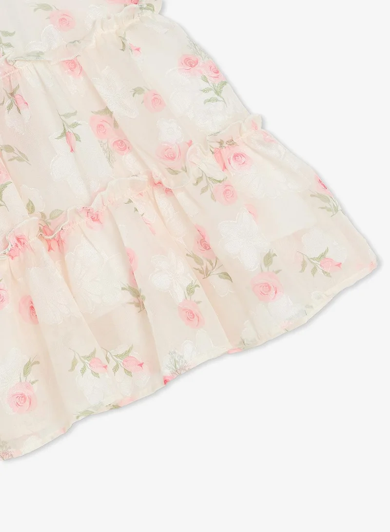 Pinata  Bow Strappy Floral Print Dress for Women | Best Price UAE