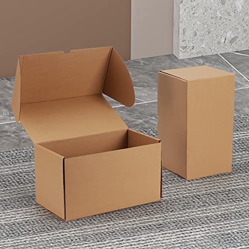 RLAVBL 11x6x6 Inches Shipping Boxes Set of 20, Brown Small Corrugated Cardboard Box, Mailer Boxes for Packing Small Business - Image 3