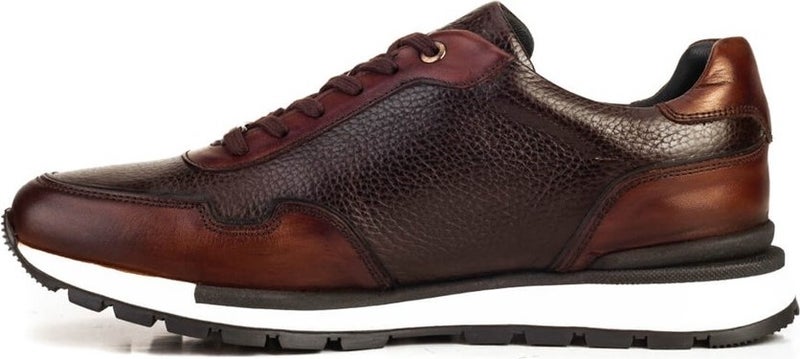 Cabani Mallorca Special Design Leather Men's Sneaker 460M1499 Brown  - Image 2