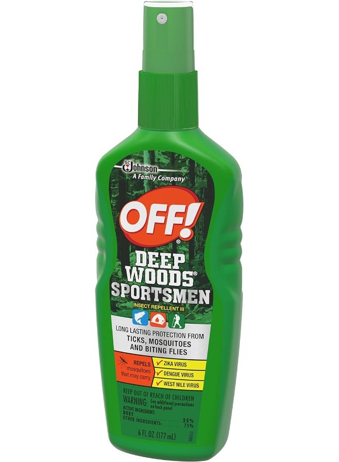 OFF! Deep Woods Sportsmen Insect Repellent Spritz, Bug Spray with Long Lasting Protection from Mosquitoes, 6 oz - Image 2