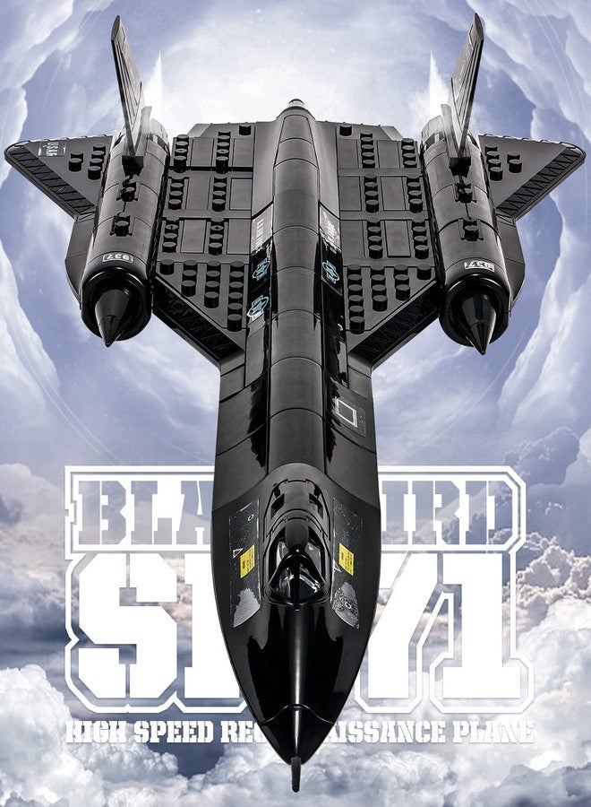 dOvOb Military SR-71 Reconnaissance Blackbird Air Force Building Block Set (183 Pieces), Aircraft Jet Building and Military Toys Gifts for Kid and Adult - Image 2