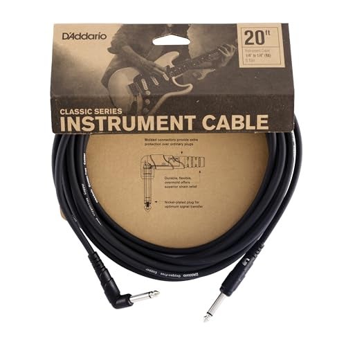 Planet Waves D'Addario Accessories Cable, Black, 20 feet (PW-CGTRA-20) - Image 1