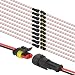 JacobsParts Waterproof Electrical Connectorf 2 pin Plug Auto Electrical Wire Connectors for Car Truck Boat and Other Wire Connections 10 Pairs - Image 2