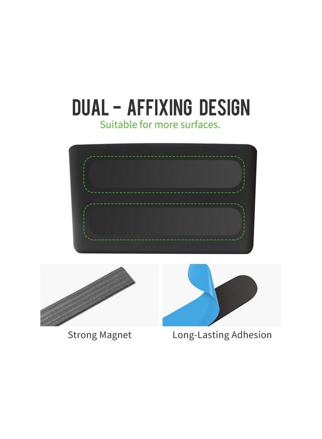 Loukin Magnetic Marker Holder Set Dry Erase Marker Holder Dry Erase Accessory Tray Set (Includes 1 Eraser 1 Cleaner 2 Dry Erase Markers) Ideal For Office School Or Home Use(Black) - Image 4