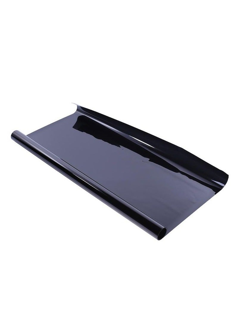 300cmx50cm Car Window Foil Tint Tinting Film Roll Car Window Glass Summer Solar UV Protector Sticker Films - Dark Black - Image 1