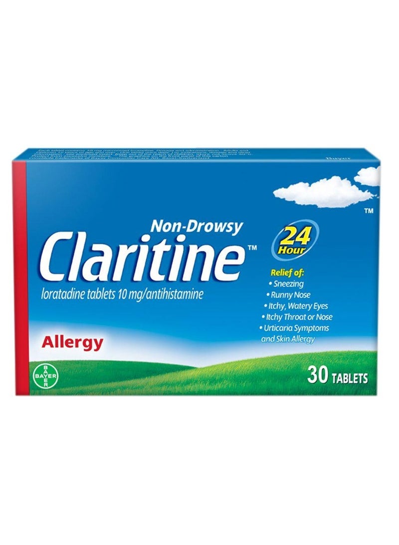 BAYER Claritine 10 mg for allergy Tablets 30's - Image 1