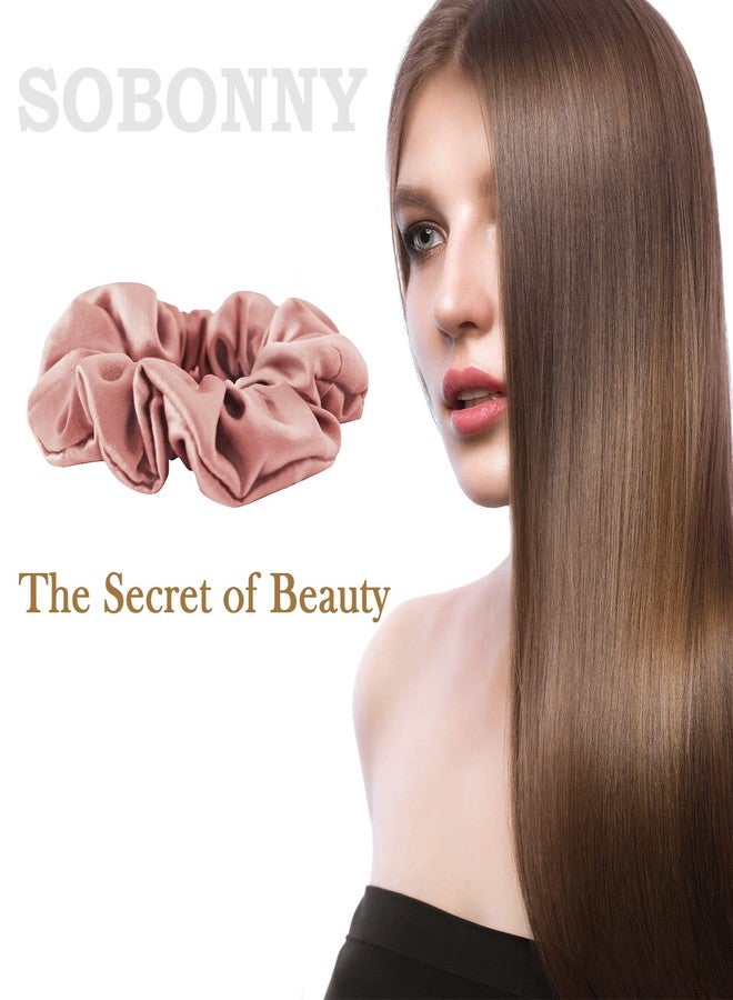SOBONNY 100% Mulberry Silk Hair Scrunchie, Red - 1 Count, No Frizz Damage for Sleep and Women - Image 2