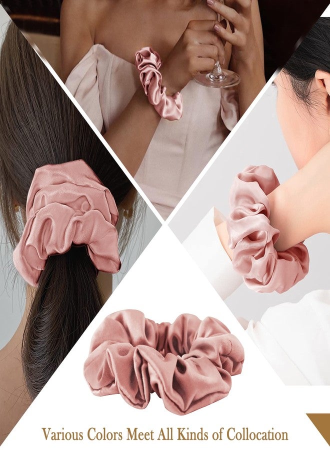 SOBONNY 100% Mulberry Silk Hair Scrunchie, Red - 1 Count, No Frizz Damage for Sleep and Women - Image 5