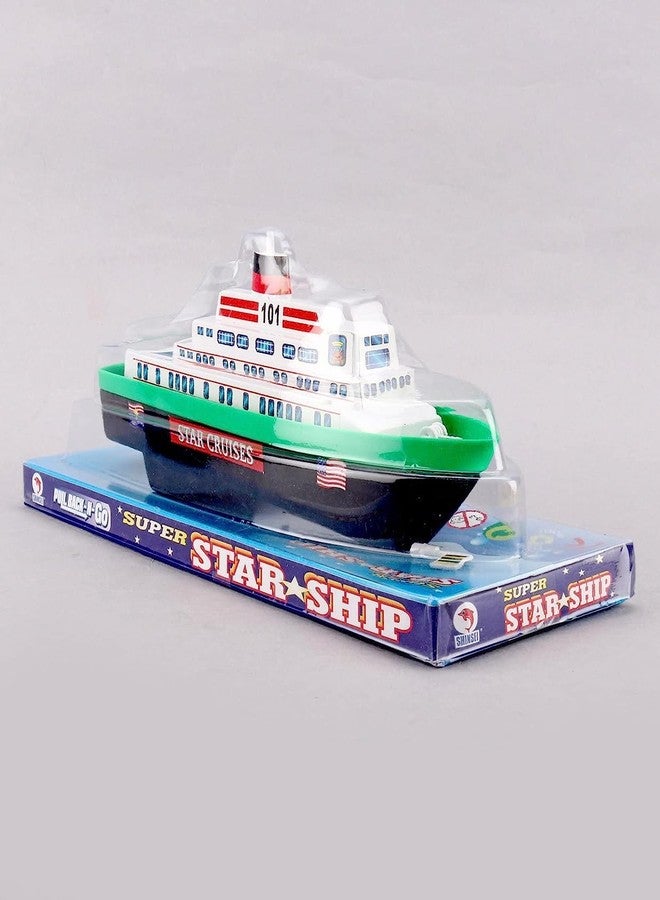TECHZAGE Pull Back Star Cruises Boat Ship Miniature Scaled Models Assorted for Kids - Image 3
