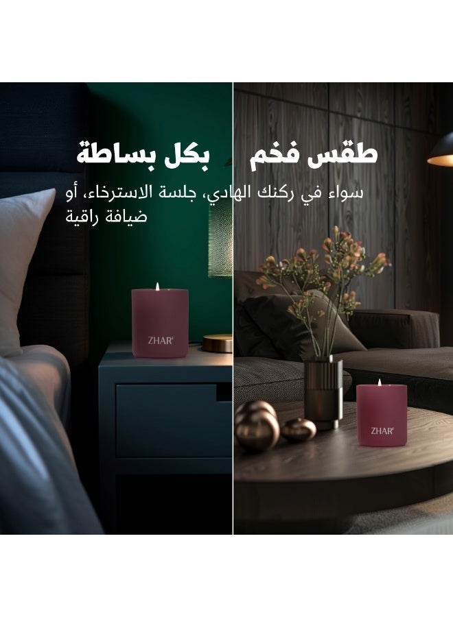 زهار شمعة معطرة تدوم طويلاً - مزيج شرقي فاخر من العود والورد والبرالين - شموع عطرية هدية للنساء - شمعة من شمع الصويا الطبيعي للاسترخاء والعلاج بالروائح وديكور المنزل (عود ملكي) - Image 5