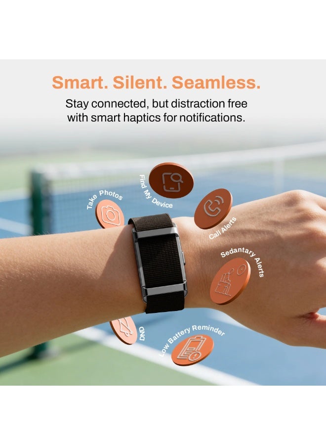MAKS & CO. Screenless Health Tracker Bracelet – Smart Fitness Band with Heart Rate, BP, SpO₂ & ECG Monitoring - Image 3
