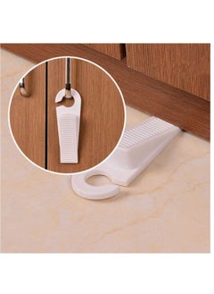 SYOSI Door Stopper,  Rubber Hook Type Door Stopper, Door Stop Works on All Floor Surfaces, Control The Size of The Door Gaps and Prevent The Lock Outs,1 Inch Thick, 2 Pack White  - Image 4