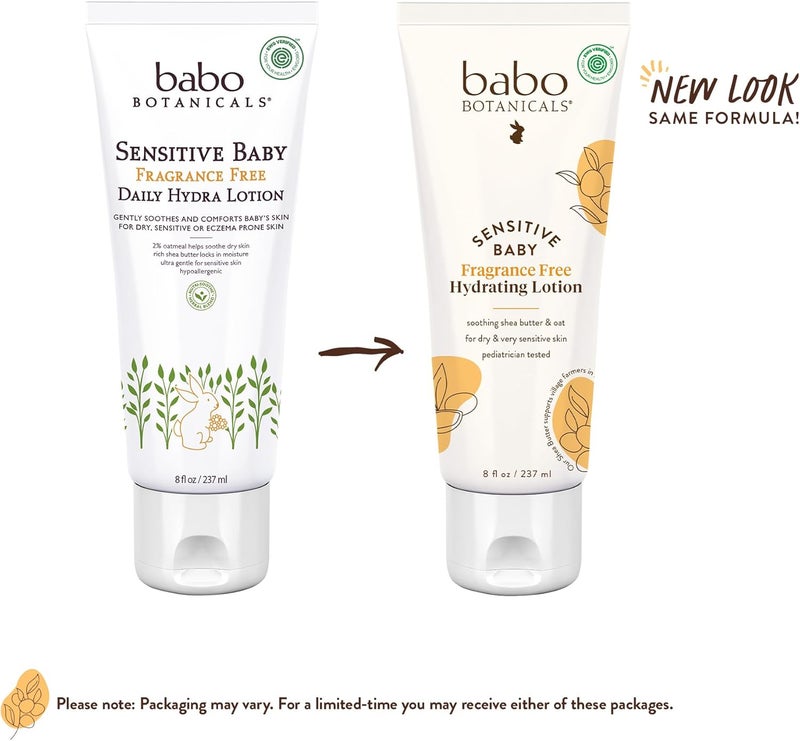 Babo Botanicals Sensitive Baby Fragrance-Free Hydrating Lotion - Image 2