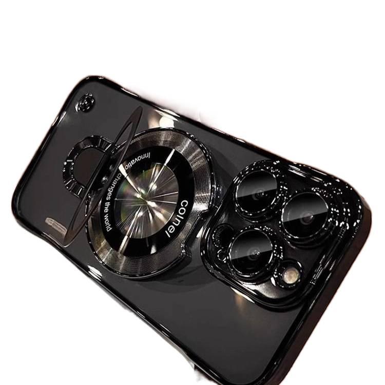 غطاء MagSafe بAcrylic لـ iPhone 11 باللون شفاف مغناطيسي بوظيفة حامل من الأكريليك مع مغناطيس قوي وحامل قائم مع مقاوم للصدمات مع تصميم بدون إطار مع حماية من السقوط للاستخدام اليومي - Image 4