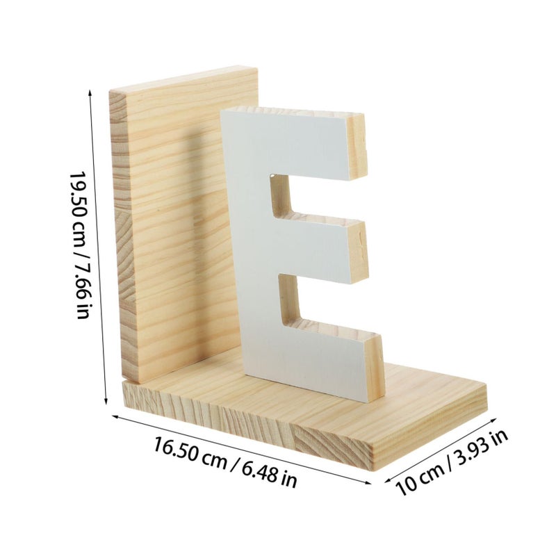 DOOTOOL Wooden Bookends Adjustable Desk Bookshelf Accessories - Image 3