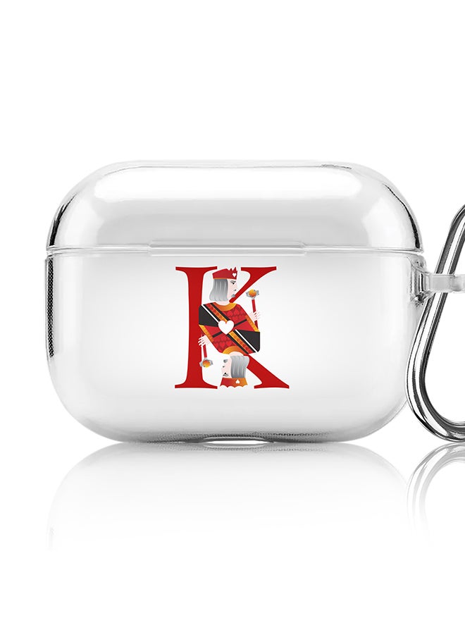 Stylizedd Classic Clear printed Case for Apple AirPods Pro 2nd Generation Thin Transparent Cover [Designed for Apple AirPods Pro 2nd Generation] - King of Hearts  - Image 1