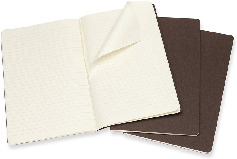 Coffee Brown Large Ruled Cahier Journal (set Of 3) - Image 2