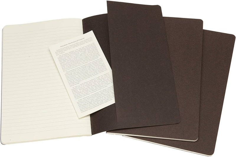 Coffee Brown Large Ruled Cahier Journal (set Of 3) - Image 4