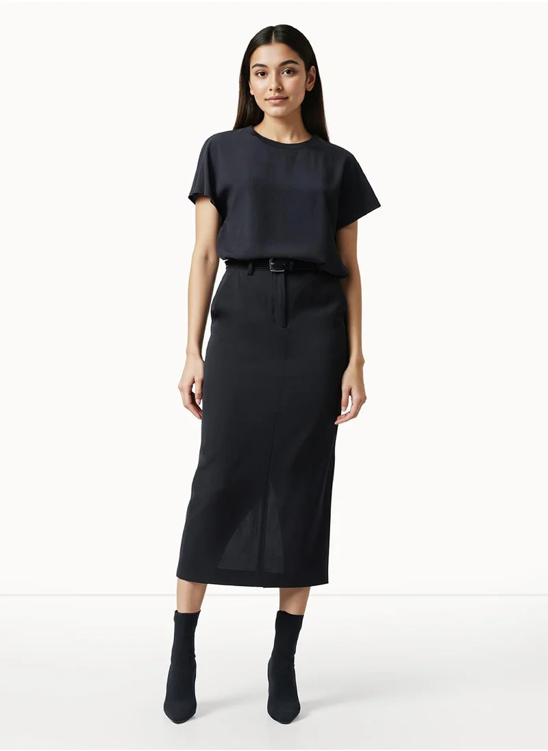 فرنش كونكشن Regular Polyester Crew Neck Shirt