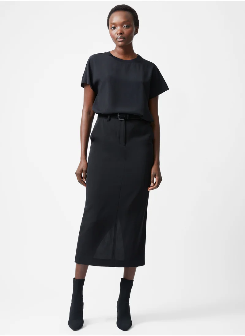 فرنش كونكشن Regular Polyester Crew Neck Shirt